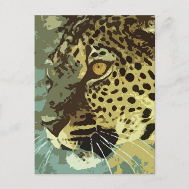 Carte Postale Leopard Eyes (Devant)