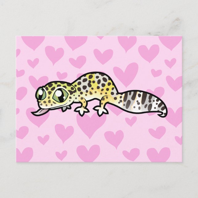 Carte Postale Leopard Gecko Love (Devant)