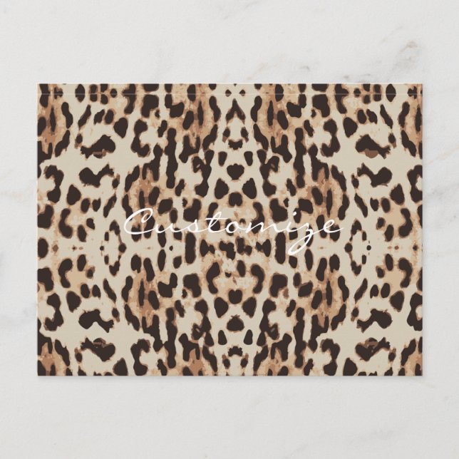 Carte Postale Leopard Spots Motif Thunder_Cove (Devant)