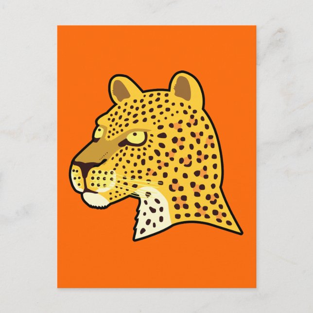 Carte Postale Leopard tacheté (Devant)
