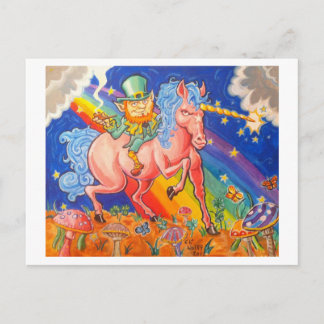 Carte Postale Leprachaun lapidé