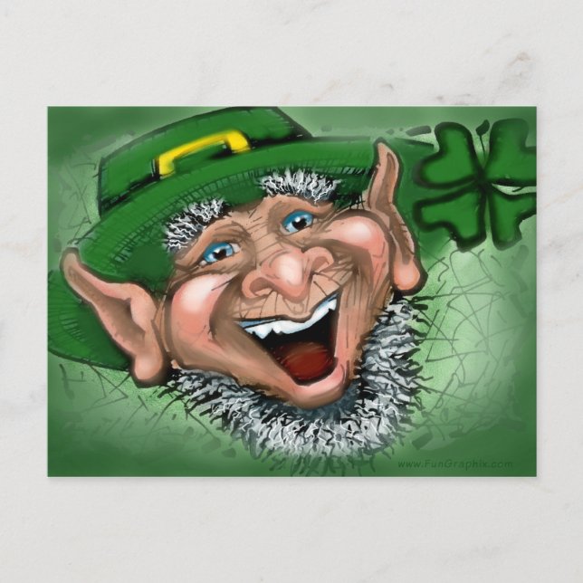 Carte Postale Leprechaun (Devant)