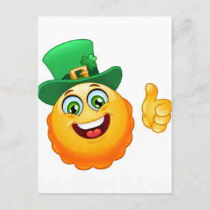 Carte Postale leprechaun emoji