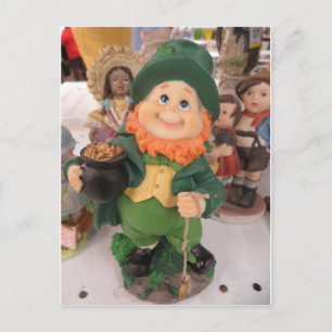 Carte Postale Leprechaun Figurine