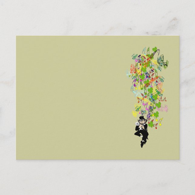 Carte Postale LeprechaunPantalonsNoirs (Devant)