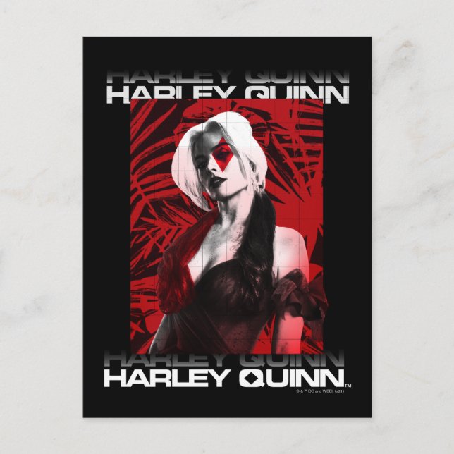 Carte Postale L'équipe du suicide | Harley Quinn Portrait de la  (Devant)