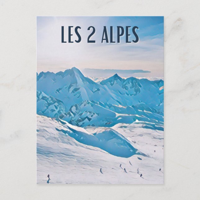 Carte Postale Les 2 Alpes Station de ski  (Devant)