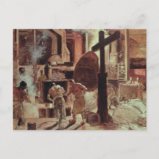 Carte Postale Les aciéries (Devant)