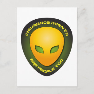 Carte Postale Les agents d'assurance sont aussi des gens