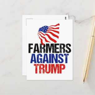 Carte Postale Les agriculteurs contre l'élection de Trump en 202