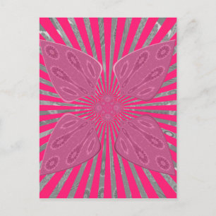 Carte Postale Les ailes de la fleur électrique : Un Edgy Vivily 