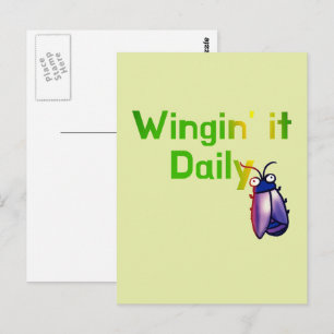 Carte Postale Les Ailes de l'Imprévu Humour Quotidien Drôle sur 