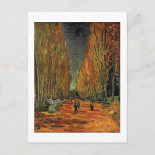 Carte Postale Les Alyscamps par Vincent van Gogh. Automne