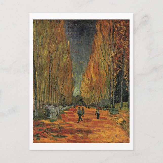 Carte Postale Les Alyscamps Van Gogh Art (Devant)