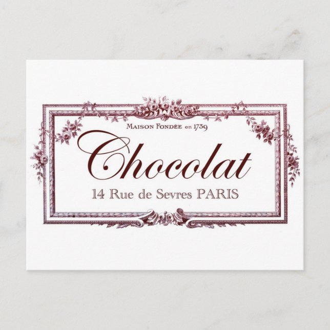 Carte Postale Les amateurs de chocolat.... amour pour l'art vint (Devant)