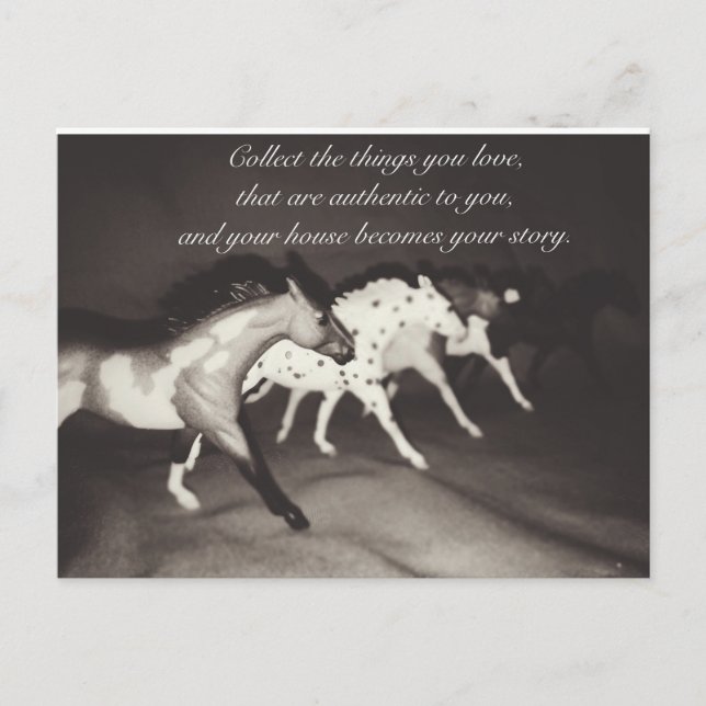 Carte Postale Les amateurs de modèles de chevaux recueillent les (Devant)