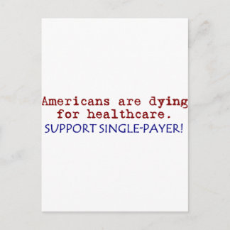 Carte Postale Les Américains meurent pour la santé !