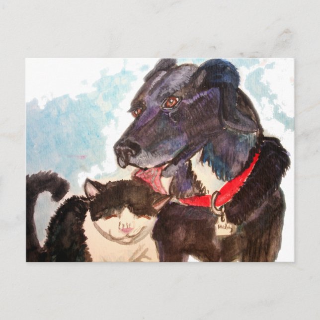 Carte Postale Les amis (Devant)