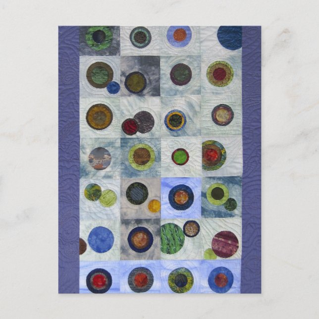 Carte Postale "Les amis de Saturne" par Heather Lair Designs (Devant)