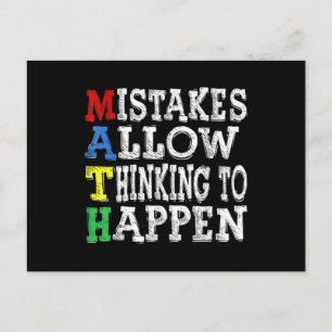 Carte Postale Les Amoureux Des Maths Enseignants Permettent De P