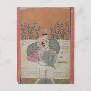 Carte Postale Les amoureux en terrasse, Pahari