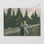 Carte Postale Les Amoureux, Van Gogh<br><div class="desc">The Lovers, The Poet's Garden IV. Huile sur toile, 75 x 92 cm. Lieu inconnu ; déclaré dégénéré par les nazis et confisqué en 1937. F 485, JH 1615 Restauration de couleurs basée sur cette description dans une lettre à son frère Theo, c. 21 octobre 1888 : Voici une esquisse...</div>