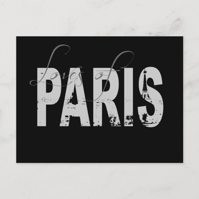 Carte Postale Les amours de Paris (Devant)