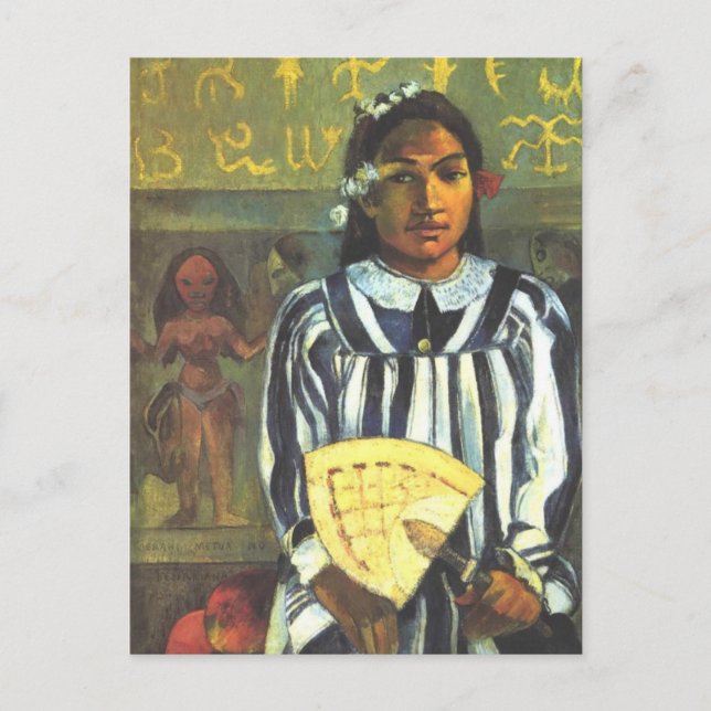 Carte Postale Les ancêtres de Tehamana - Paul Gauguin (Devant)