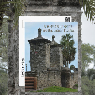 Carte Postale Les anciennes portes de la ville St Augustine FL