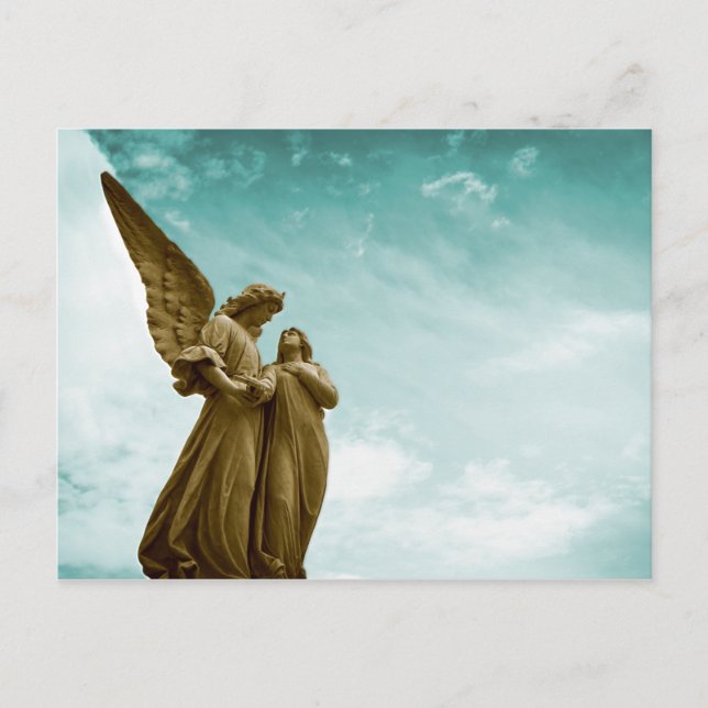 Carte Postale Les anges dans le ciel (Devant)