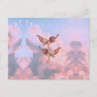 Carte Postale Les anges dans le ciel