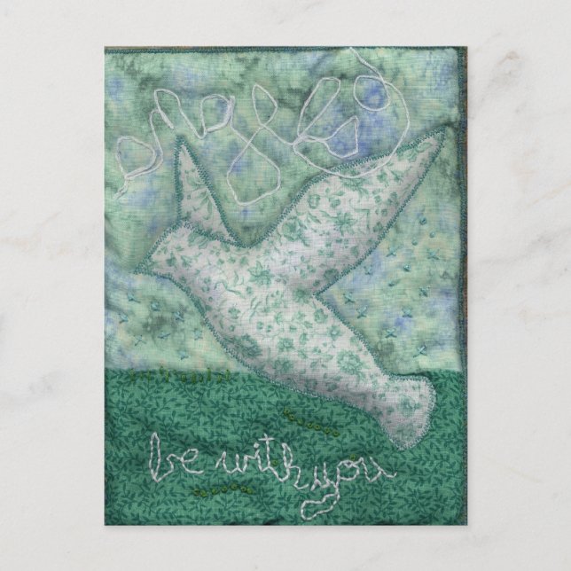 carte postale "les anges sont avec vous" (Devant)