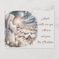 Les anges veillent sur vous style nordique Noël