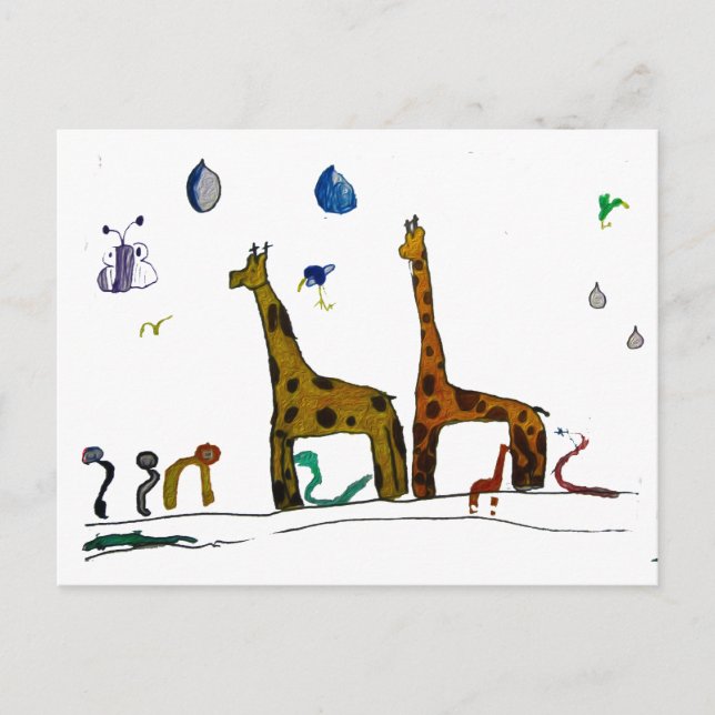 Carte Postale Les animaux de Noé (Devant)