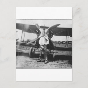 Carte Postale les années 1920 équipent avec l'avion