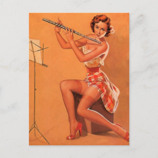 Carte Postale Les années 1940 Vintage charmante petite fille