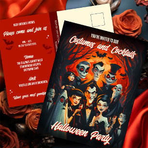 Carte Postale les années 50 Costumes Cocktails Adulte Halloween 