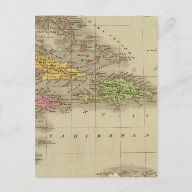 Carte Postale Les Antilles (Devant)