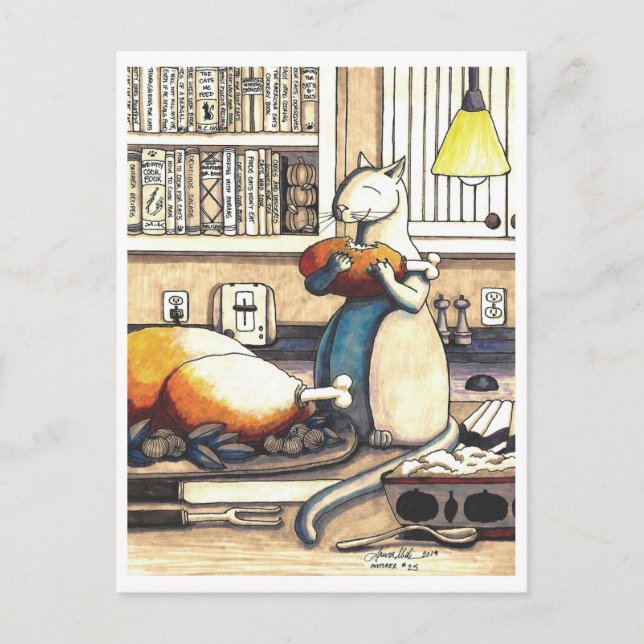 Carte postale: Les antiquités dans la cuisine (Devant)