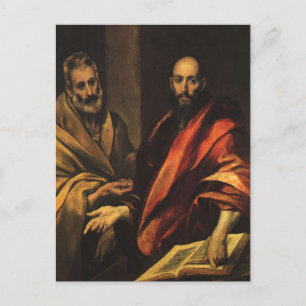 Carte Postale Les apôtres Pierre et Paul par El Greco