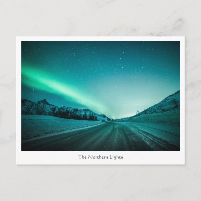 Carte Postale Les aurores boréales (Devant)