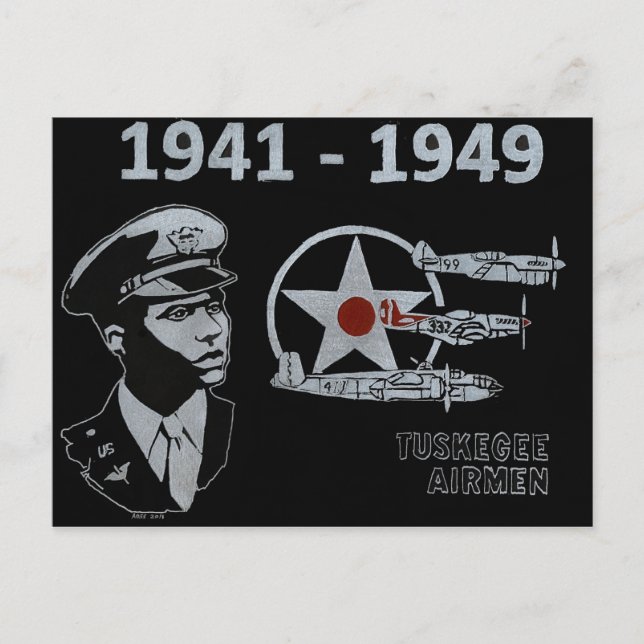 Carte Postale Les aviateurs de Tuskegee (Devant)