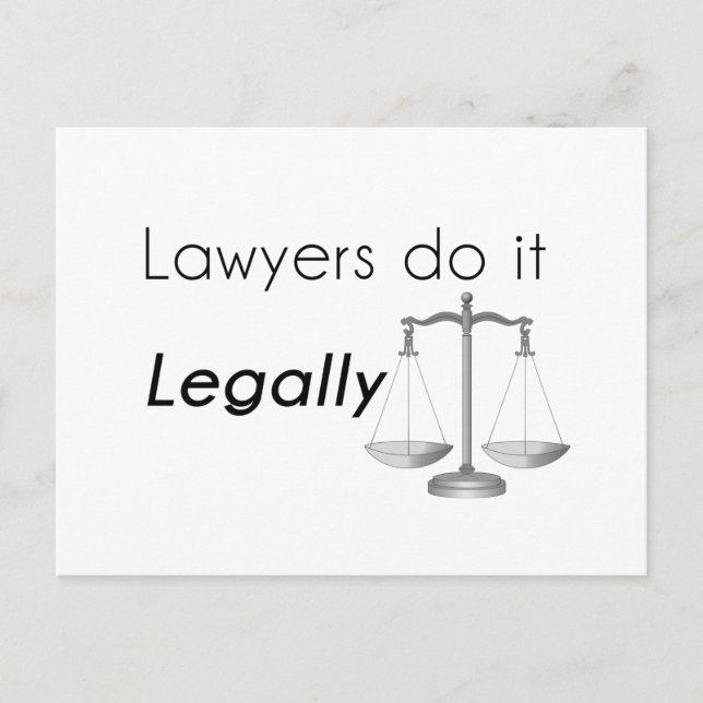 Carte Postale Les avocats le font ! (Devant)