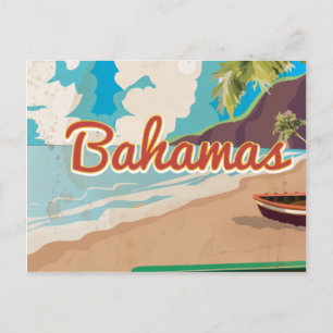 Carte Postale Les Bahamas Vacances vintage voyage art