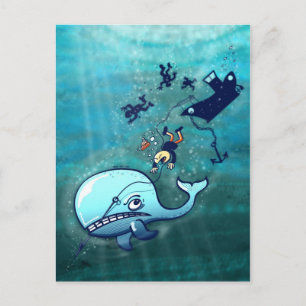 Carte Postale Les baleines sont furieuses !