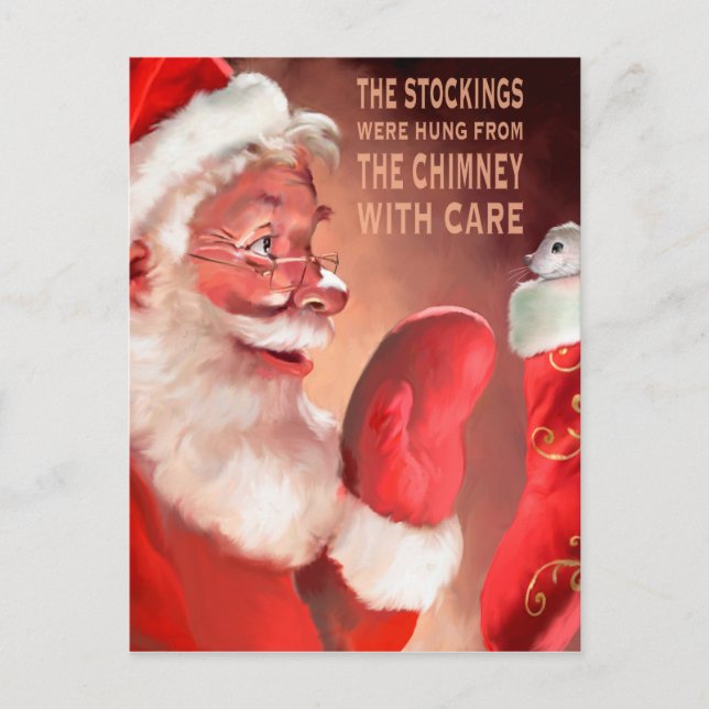 Carte Postale Les bas ont été accrochés par le c (Devant)