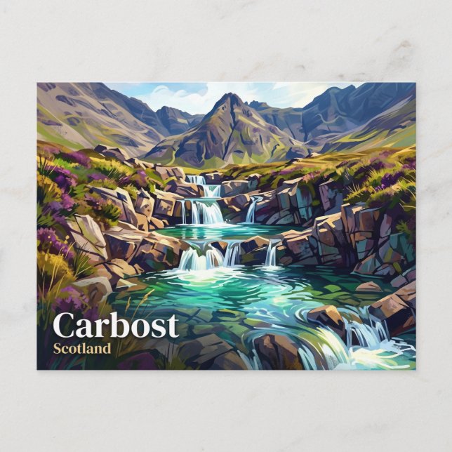 Carte Postale Les bassins des fées Écosse (Devant)