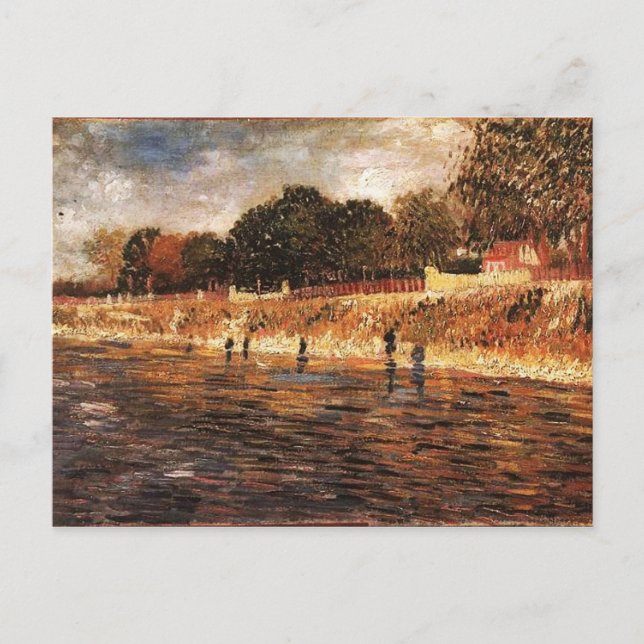 Carte Postale Les Berges de la Seine, Vincent van Gogh (Devant)