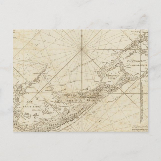 Carte Postale Les Bermudes ou les îles d'été (Devant)