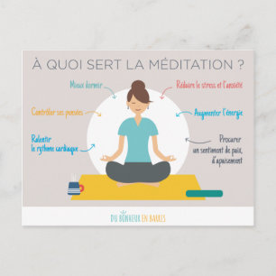 Carte Postale Les bienfaits de la méditation